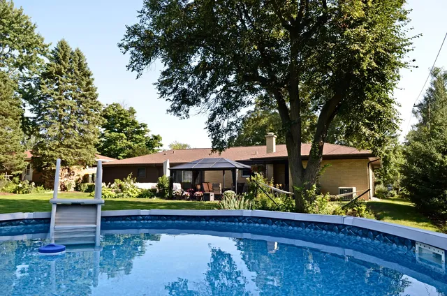 a view of a bike garage