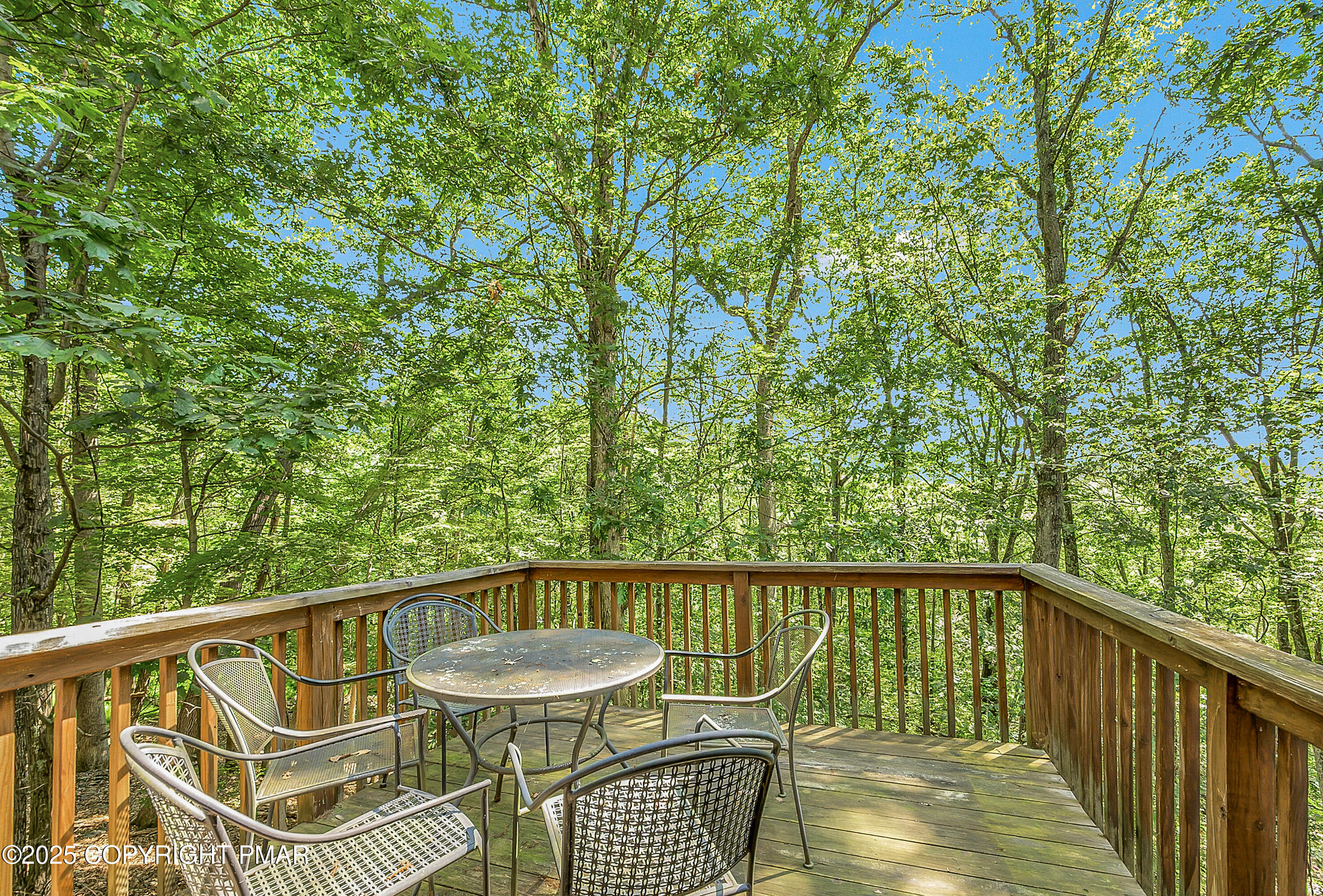 164 Bellingham Drive Bushkill, PA 18324 - Photo 9 of 46 a view of a balcony with wooden floor