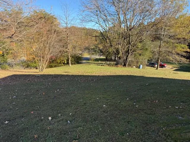 a view of swimming pool with an ocean view