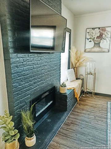 a bathroom with a sink a mirror and a shower