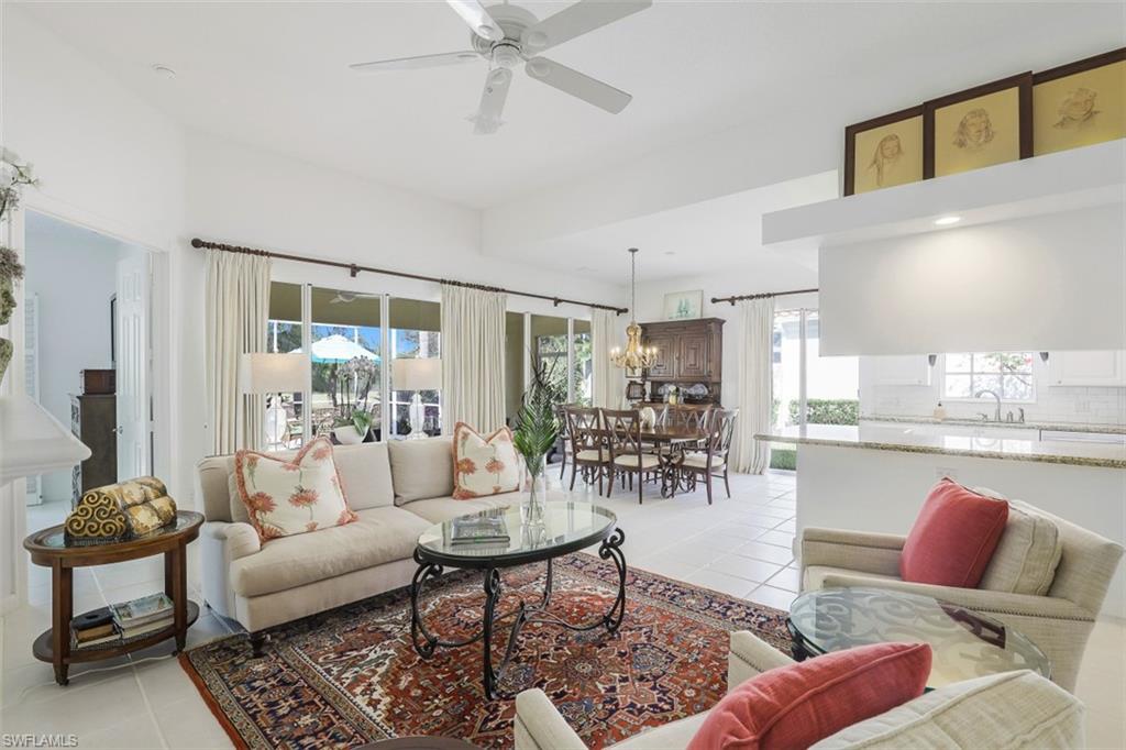 4080 Trinidad Way Naples, FL 34119 - Photo 9 of 35 a living room with furniture potted plant and a large window