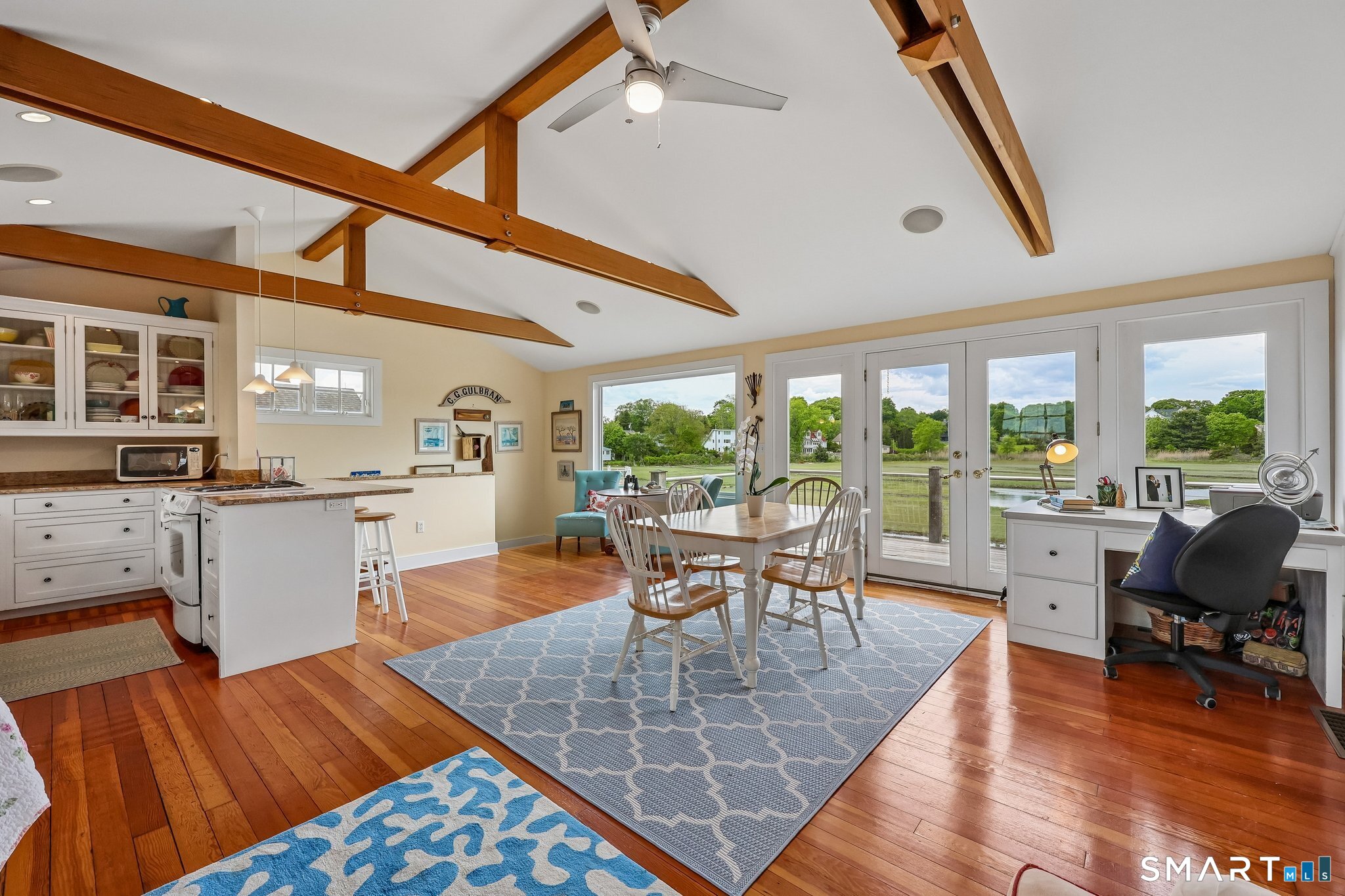 153 Middle Beach Road Madison, CT 06443 - Photo 27 of 40 Notice the beautiful fir floors and wood beams