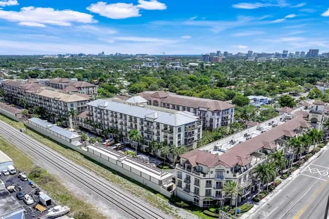 a view of city with tall buildings