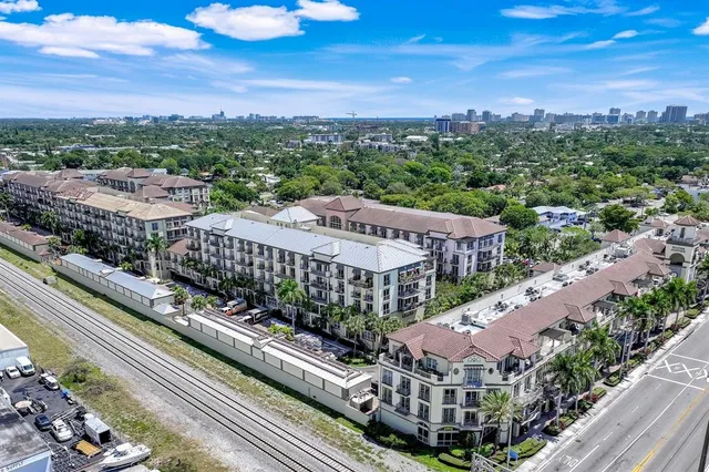 a view of city with tall buildings