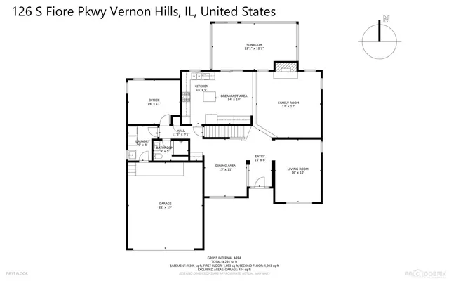$650,000 | 126 South Fiore Parkway, Vernon Hills, IL 60061