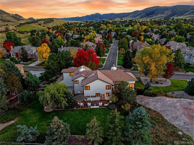an aerial view of house with outdoor space