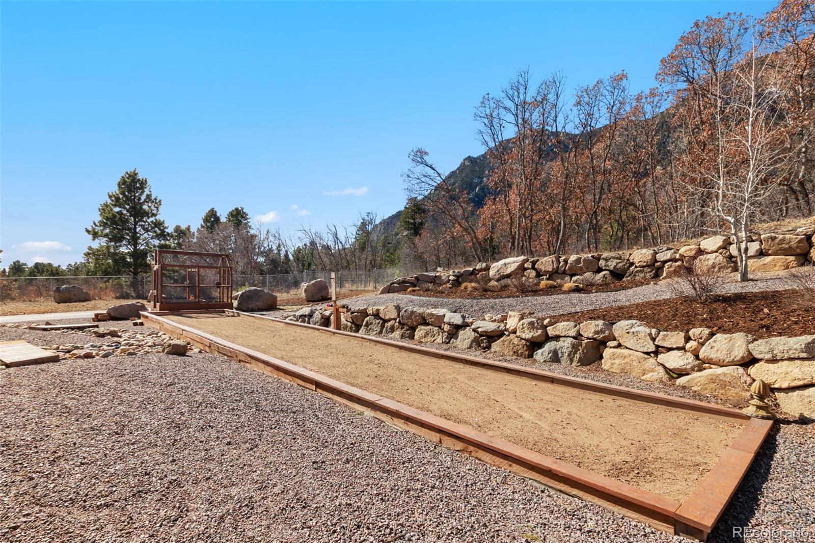 5318 Rocking Tree Grove Colorado Springs, CO 80906 - Photo 40 of 50 a view of a yard with wooden fence