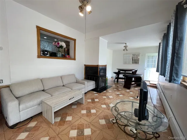 a view of a trees with a yard