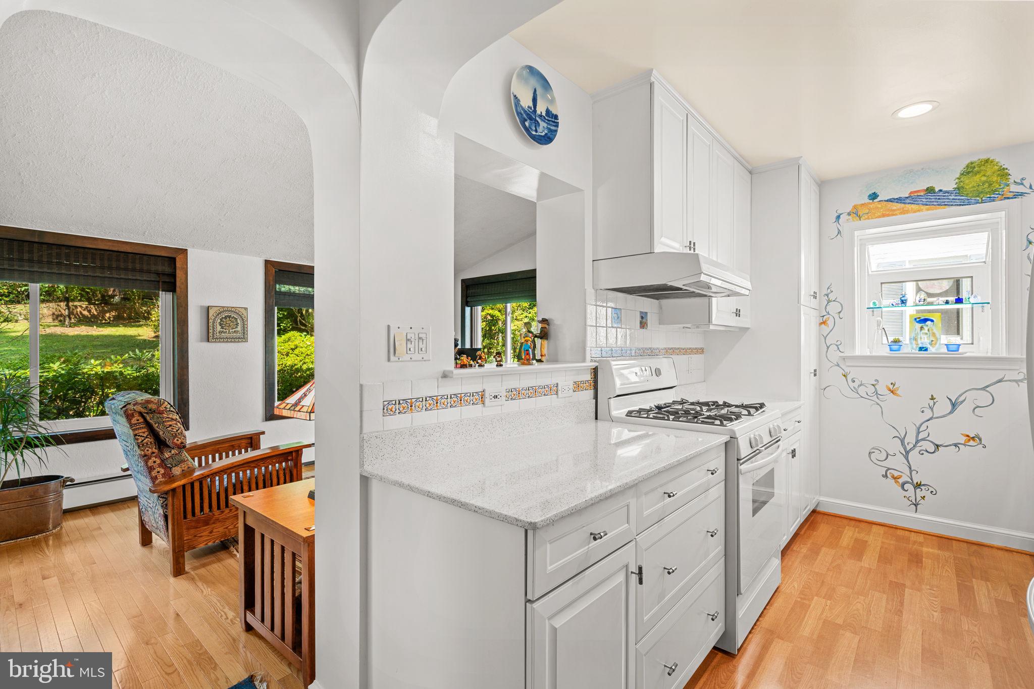 9508 Bruce Drive Silver Spring, MD 20901 - Photo 12 of 50 a kitchen with a stove a refrigerator and a dining table