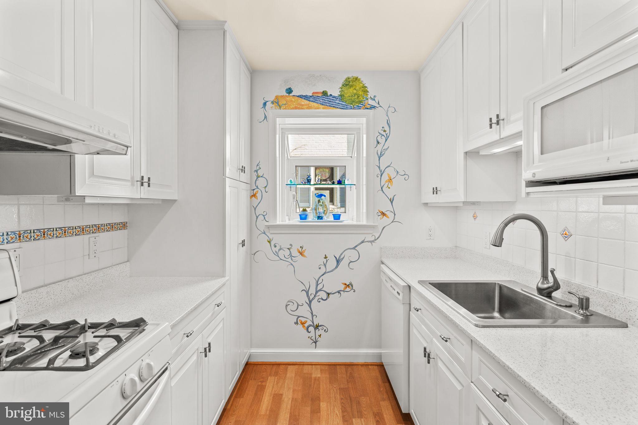 9508 Bruce Drive Silver Spring, MD 20901 - Photo 14 of 50 a kitchen with stainless steel appliances a sink a stove and cabinets