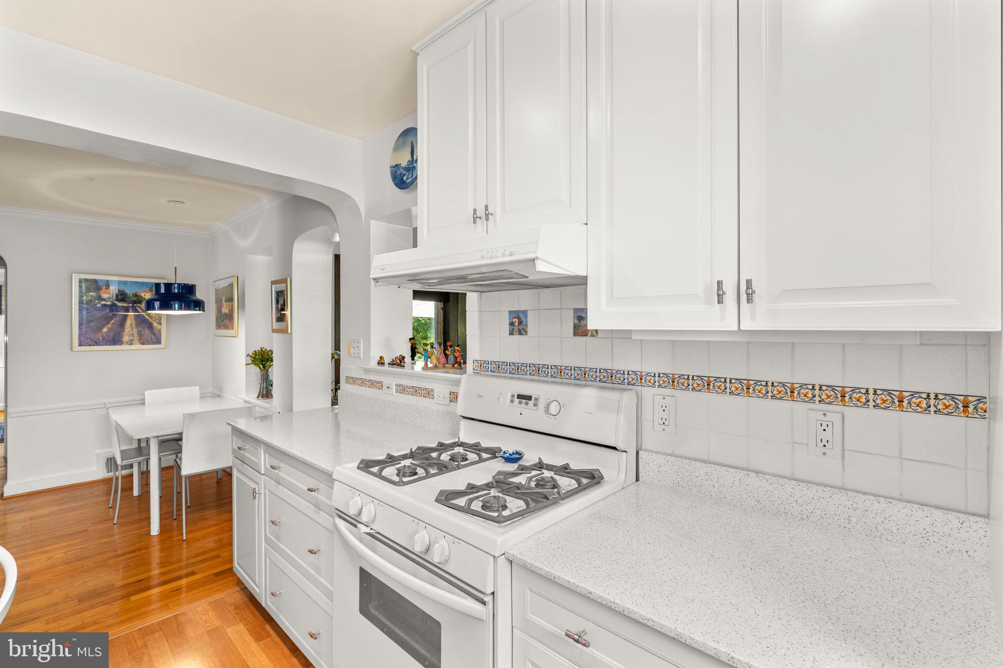 9508 Bruce Drive Silver Spring, MD 20901 - Photo 15 of 50 a kitchen with granite countertop a stove a sink and a refrigerator