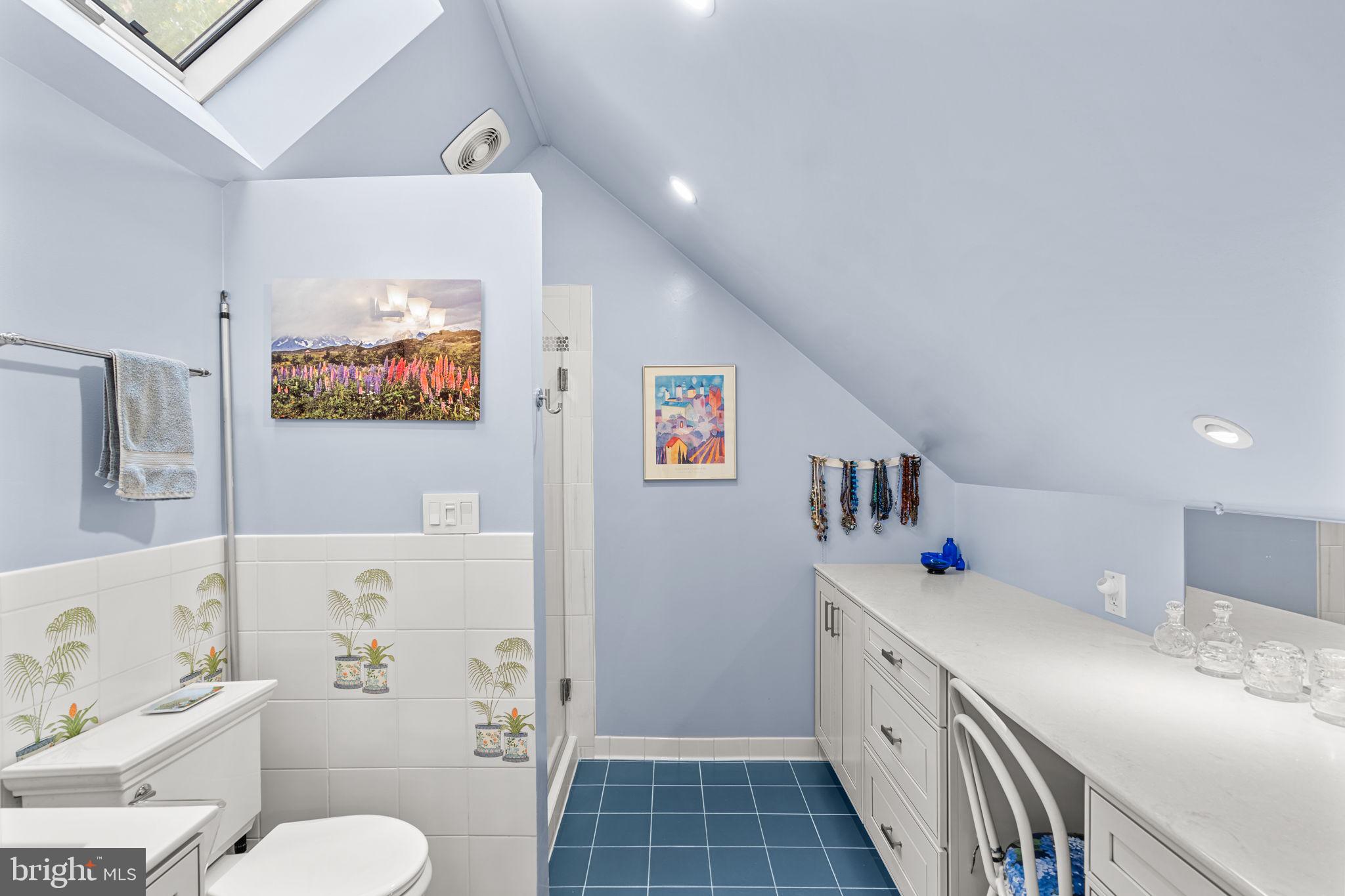 9508 Bruce Drive Silver Spring, MD 20901 - Photo 31 of 50 a bathroom with a sink a mirror and a toilet