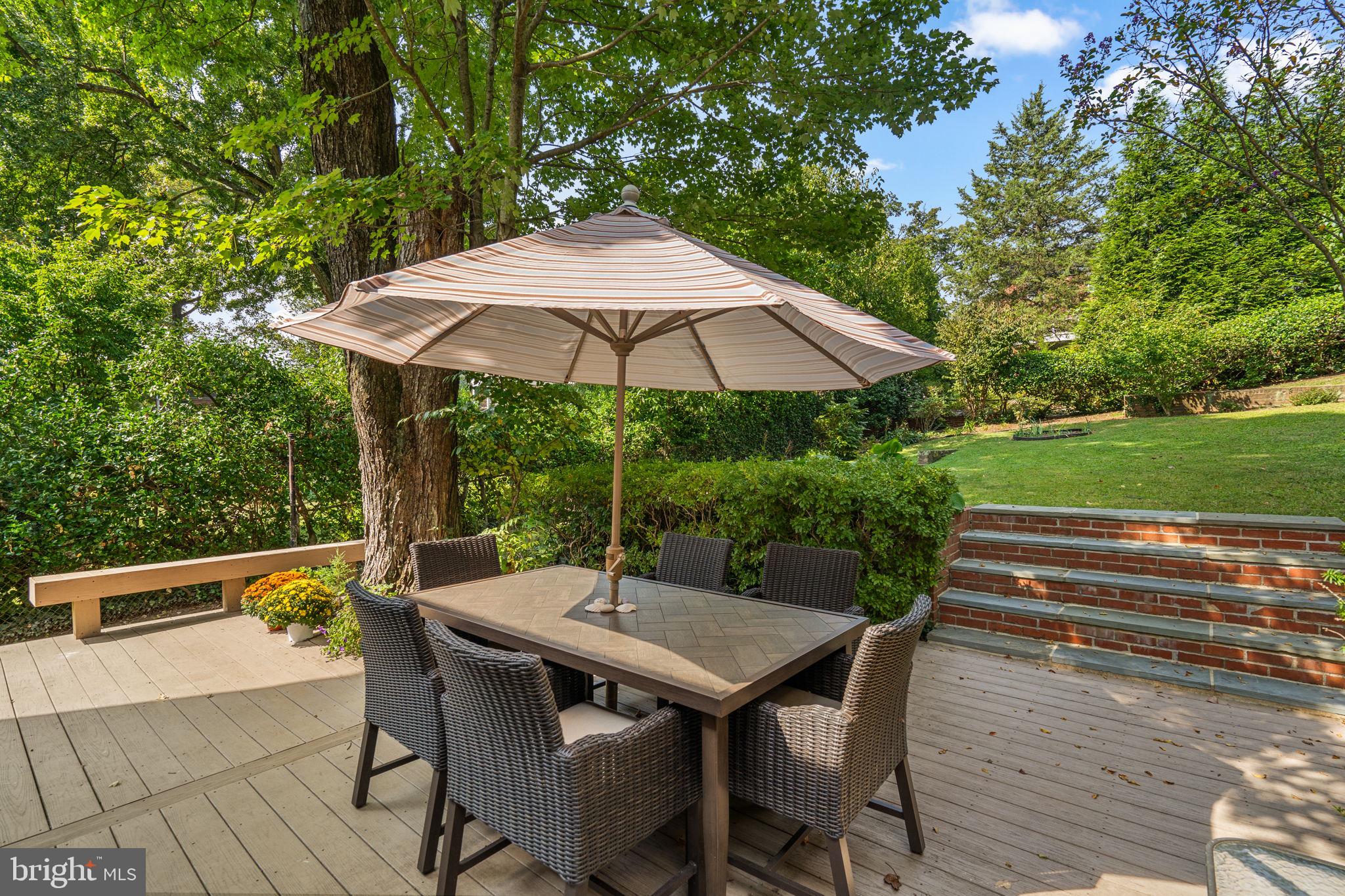 9508 Bruce Drive Silver Spring, MD 20901 - Photo 41 of 50 a view of backyard with seating space and trees