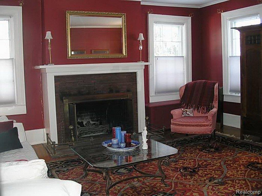 19481 Beverly Road Franklin, MI 48025 - Photo 11 of 17 Living Room Fireplace