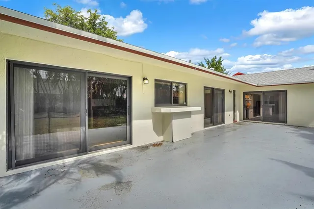 a view of a house with a outdoor space