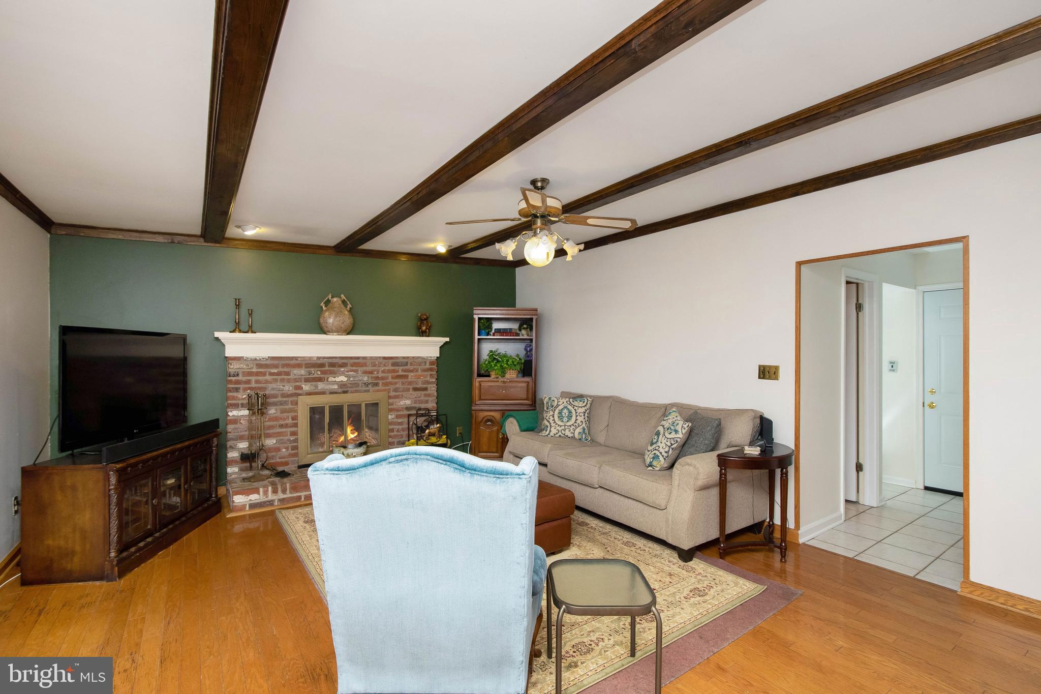 10 Euston Road Marlton, NJ 08053 - Photo 19 of 39 Family Room, Hardwood,Fireplace, Entry to 1/2 Bath