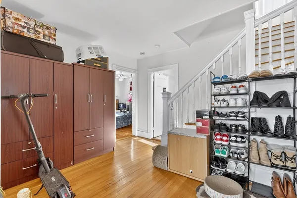 a view of kitchen and utility room