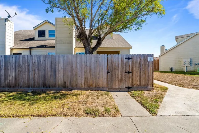 a view of wooden fence