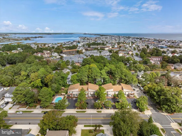 an aerial view of a city