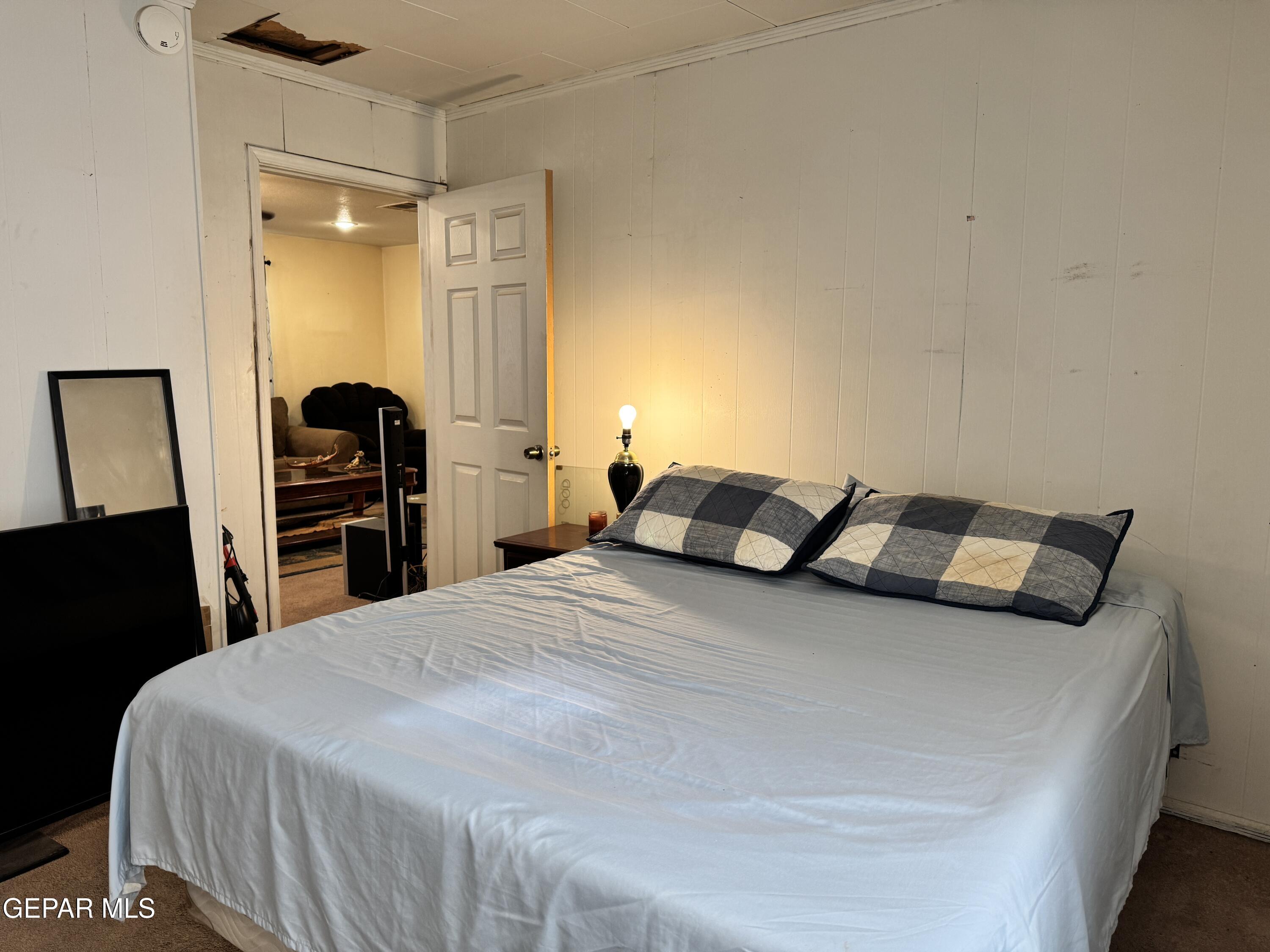 316 St Anthony Street Anthony, NM 88021 - Photo 19 of 29 a bedroom with a bed and a closet