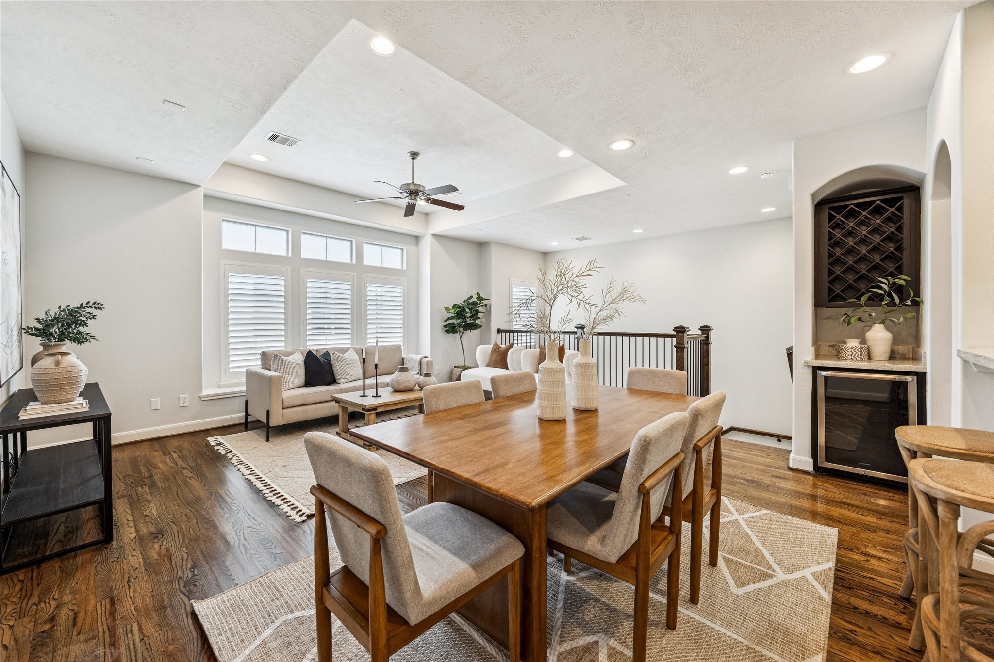 1216 Sampson Street Houston, TX 77003 - Photo 20 of 36 a view of a dining room with furniture window and wooden floor