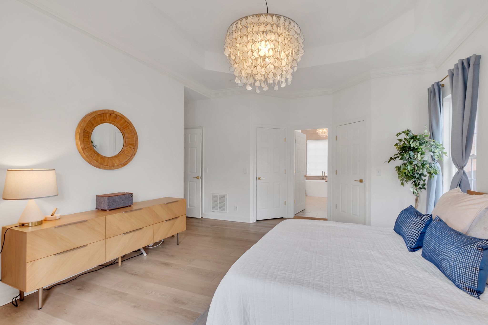 378 Logans Circle Franklin, TN 37067 - Photo 23 of 49 a bedroom with bed and a chandelier