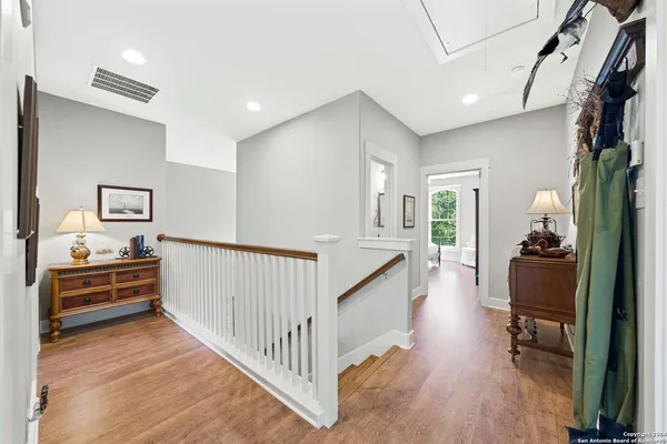 a view of livingroom with furniture and wooden floor