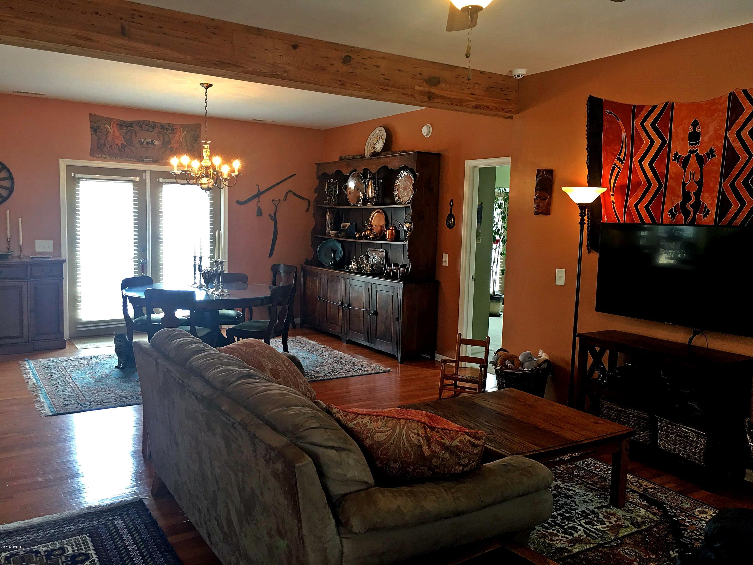 1210 Cool Spring Road Ernul, NC 28527 - Photo 5 of 82 Beautiful Beams and Hardwood Floors