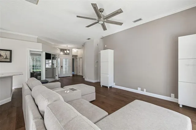 a house view with a garden space