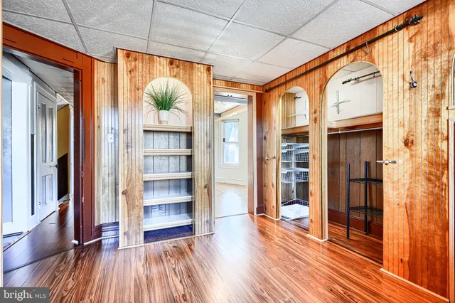 a bathroom with a bathtub and sink