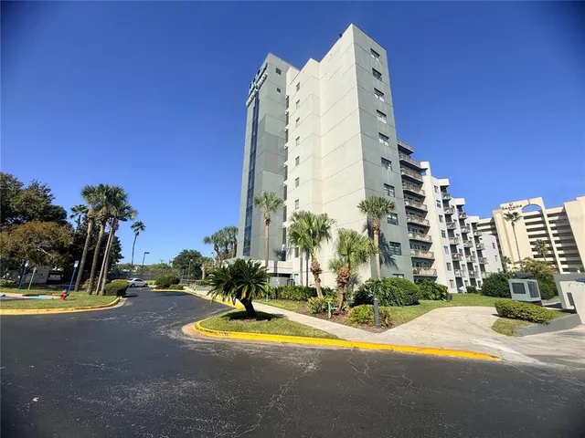 a view of a city with tall buildings