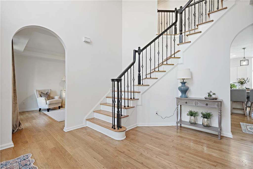3038 Fairhaven Ridge Northwest Kennesaw, GA 30144 - Photo 15 of 55 a view of entryway and hall with wooden floor