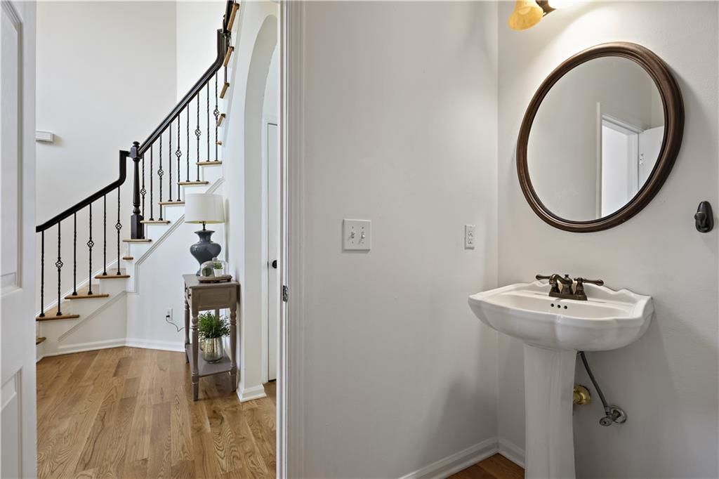 3038 Fairhaven Ridge Northwest Kennesaw, GA 30144 - Photo 28 of 55 a view of a hallway with wooden floor and entryway