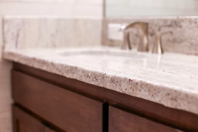 a view of a flower in a garden