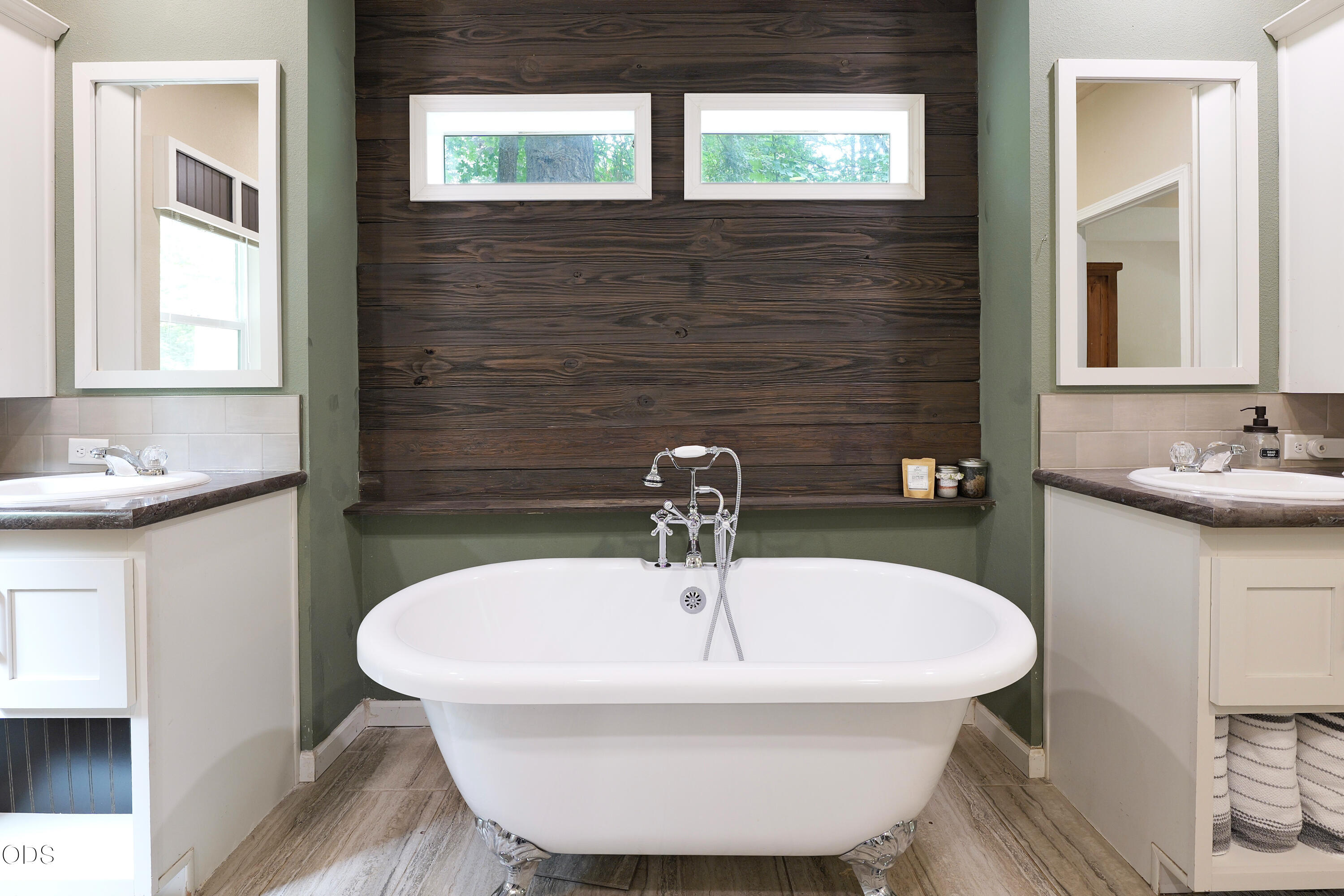 52 Dodes Creek Road Trail, OR 97541 - Photo 47 of 111 a bathroom with a sink and a mirror