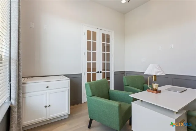 a room with furniture and a table