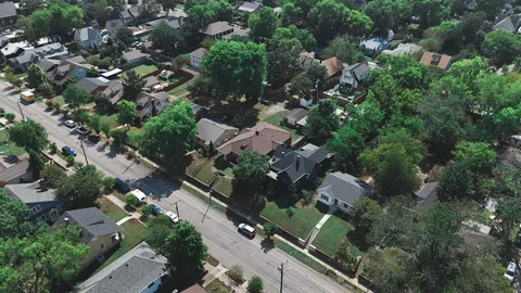 an aerial view of city