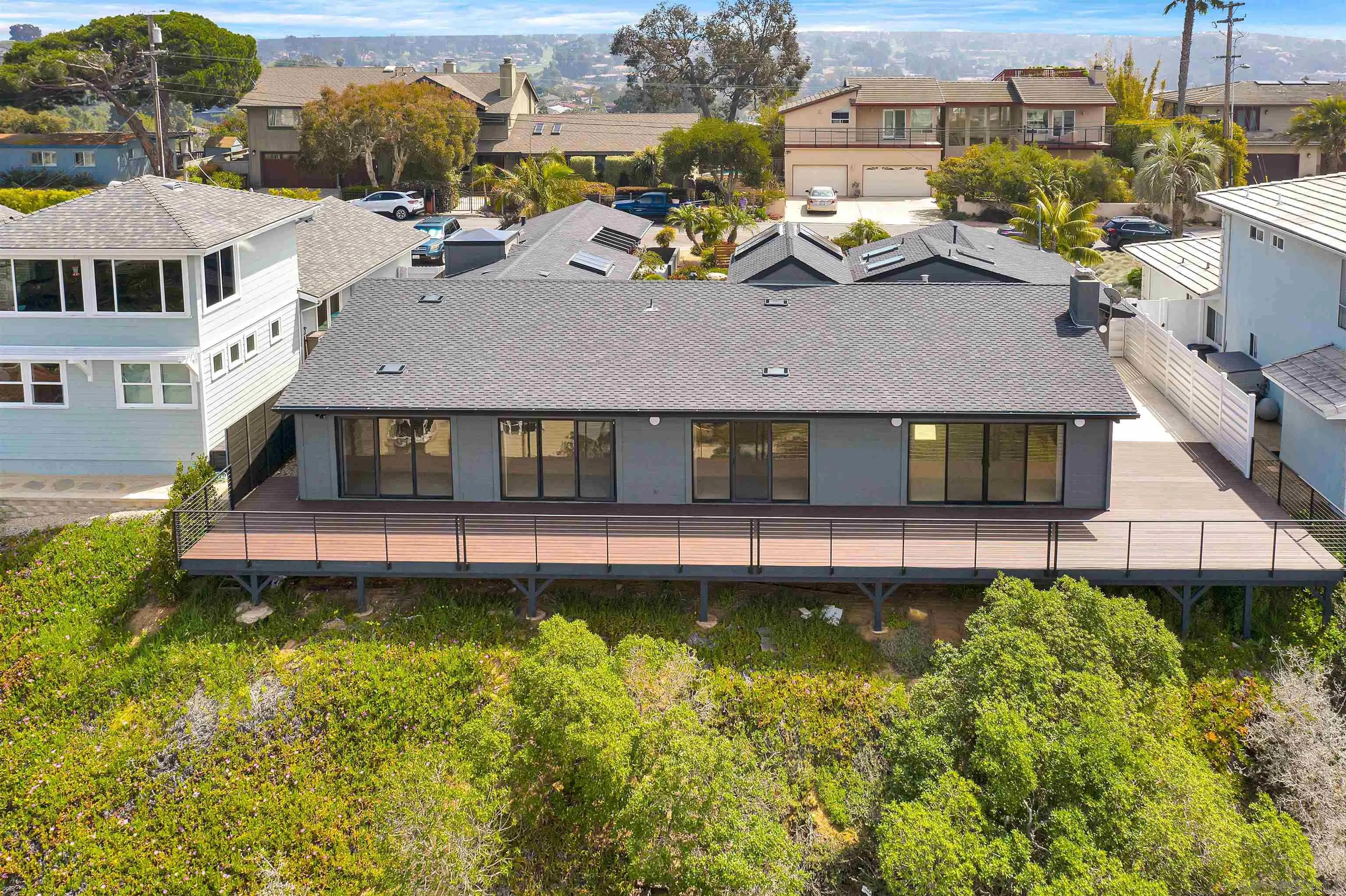 415 Marview Drive Solana Beach, CA 92075 - Photo 46 of 53 a aerial view of a house with swimming pool