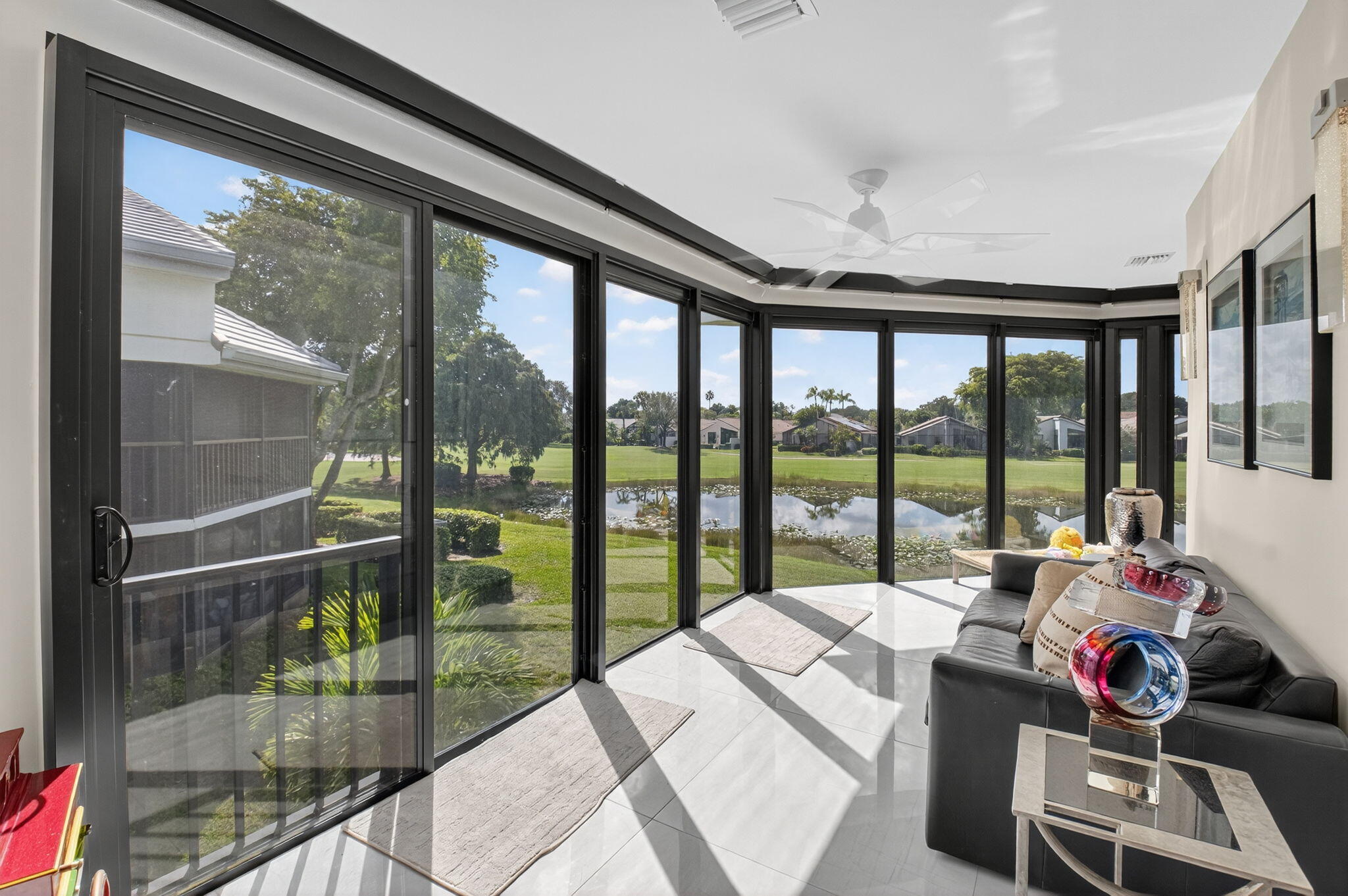 15846 Loch Maree Lane, Unit 2904 Delray Beach, FL 33446 - Photo 19 of 60 a bedroom with furniture and a large window