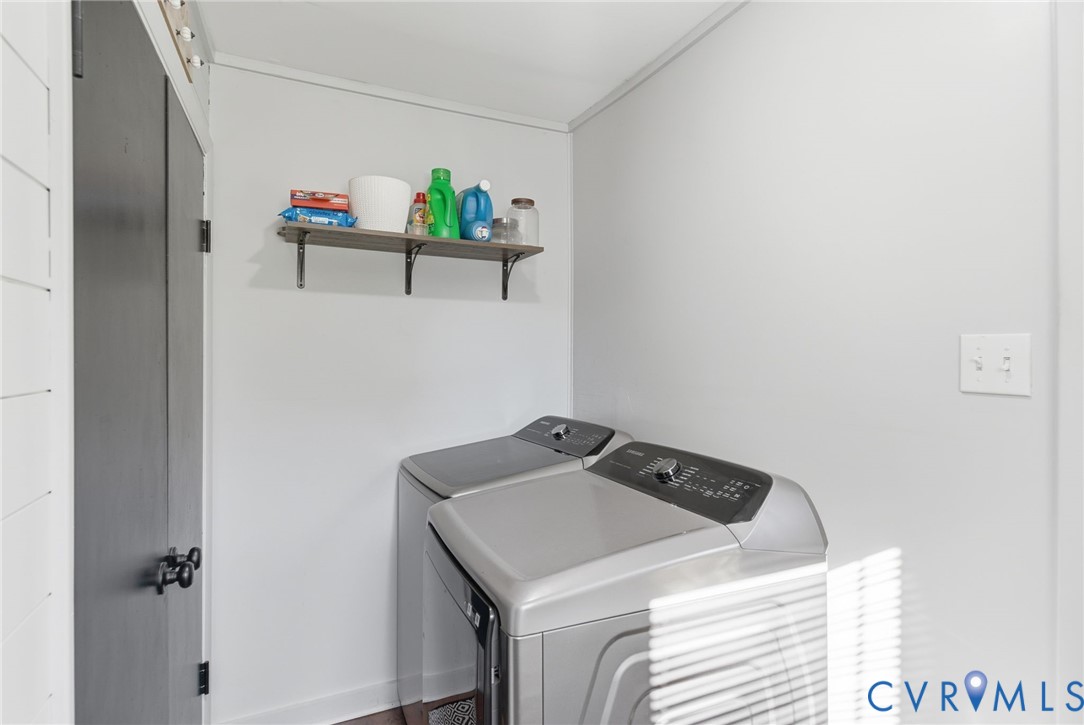 8456 Atlee Road Mechanicsville, VA 23116 - Photo 23 of 28 a utility room with dryer and washer