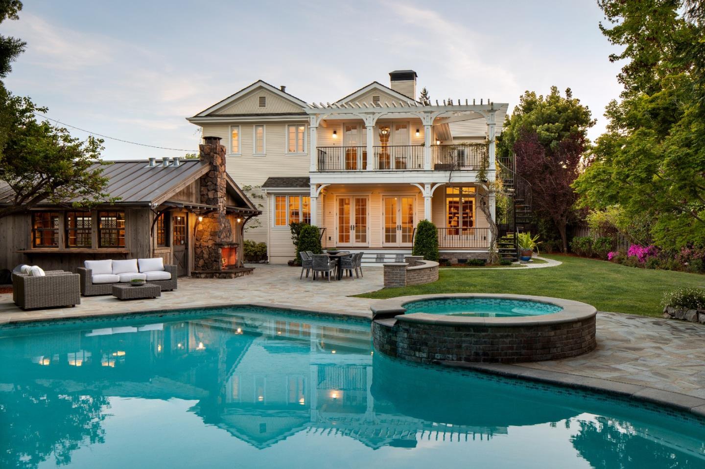 161 Primrose Way Palo Alto, CA 94303 - Photo 5 of 28 a front view of a house with a garden and trees