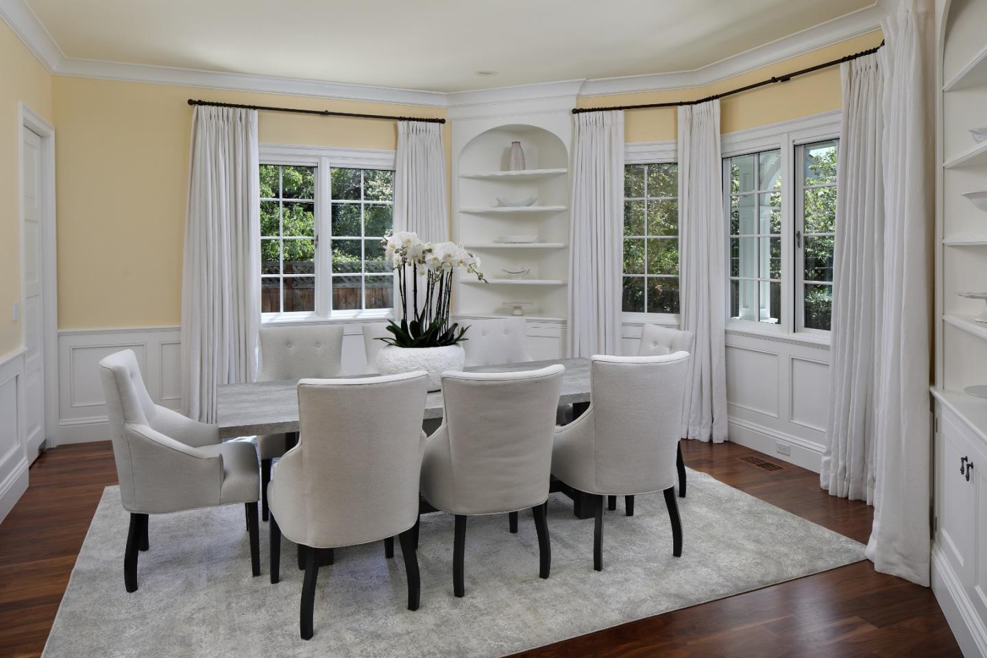 161 Primrose Way Palo Alto, CA 94303 - Photo 6 of 28 a view of a dining room with furniture window and wooden floor