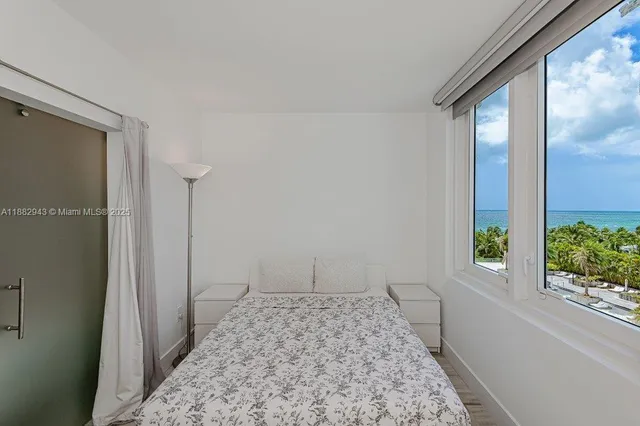 a view of a balcony with lake view