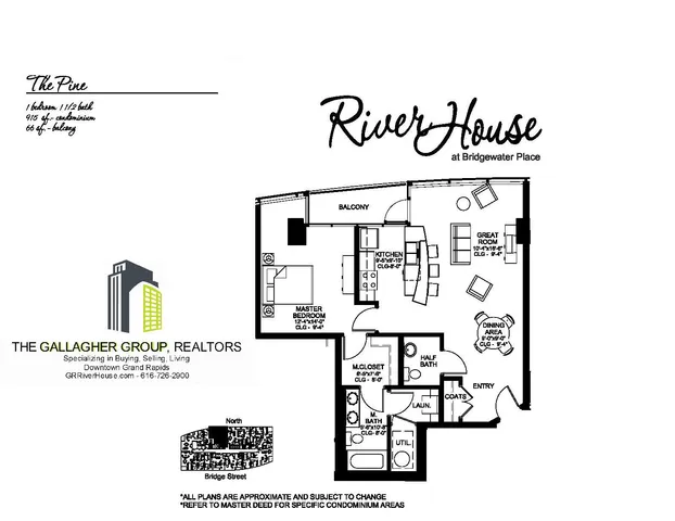 $2,650 | 335 Bridge Street Northwest, Unit 1705, Grand Rapids, MI 49504
