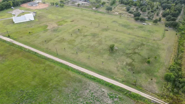 a view of a lake from a yard