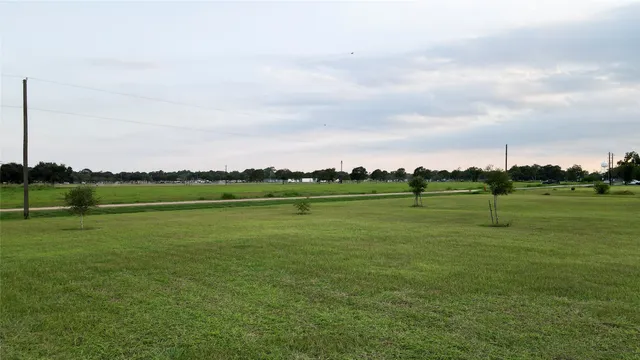 a view of a grassy field