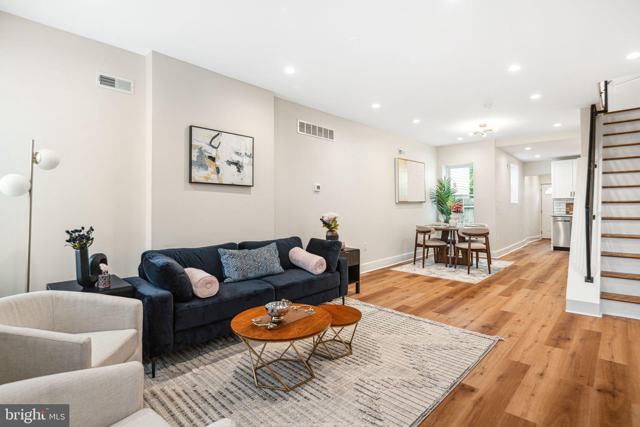 1812 East Letterly Street Philadelphia, PA 19125 - Photo 4 of 26 a living room with furniture and a wooden floor