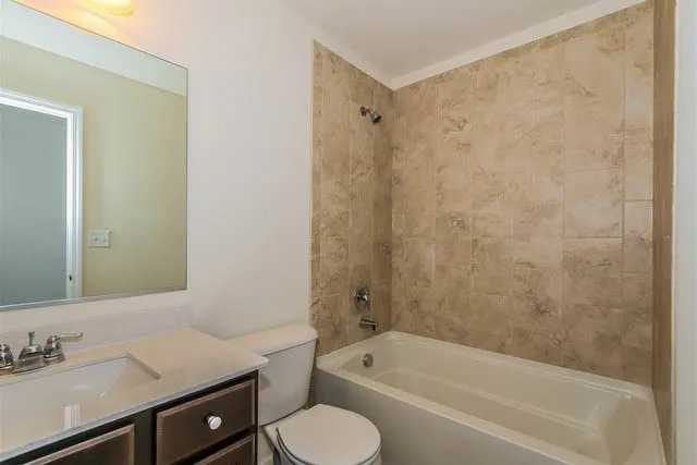 a bathroom with a sink toilet bathtub and shower