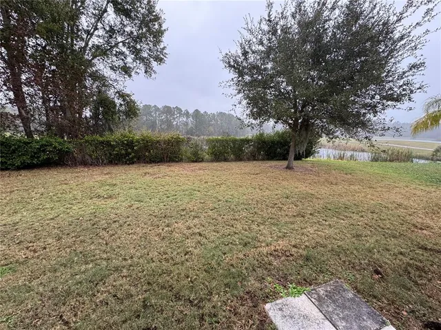 a view of an outdoor space and a yard