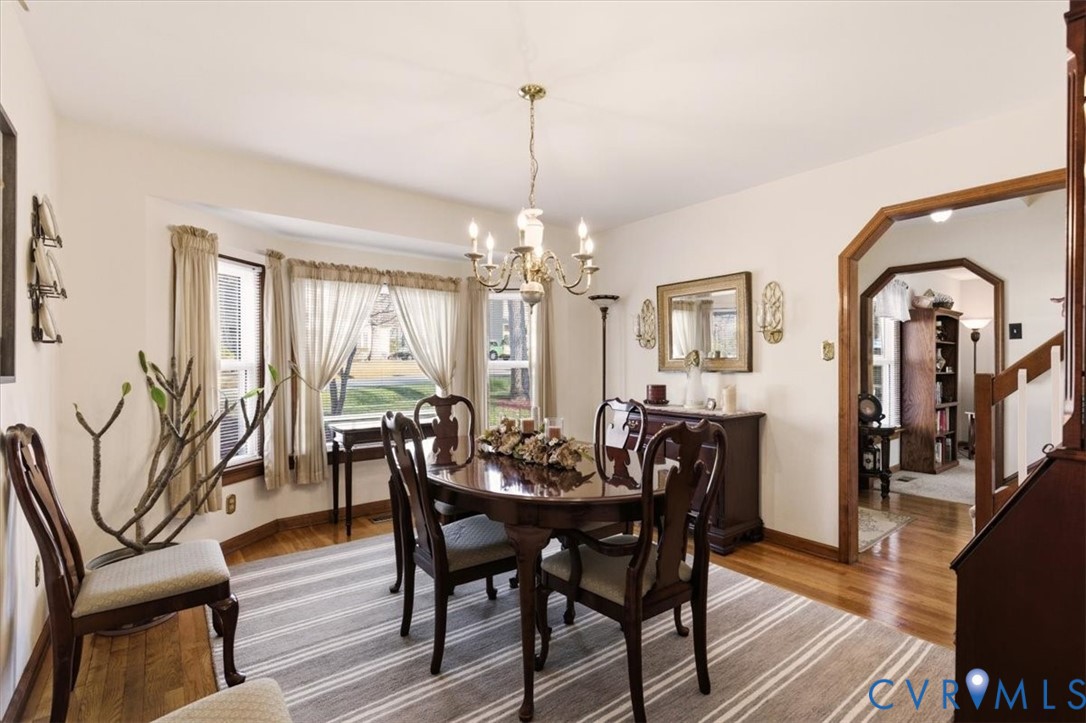 2604 Brookforest Terrace Midlothian, VA 23112 - Photo 21 of 49 a view of a a dining room with furniture window and wooden floor
